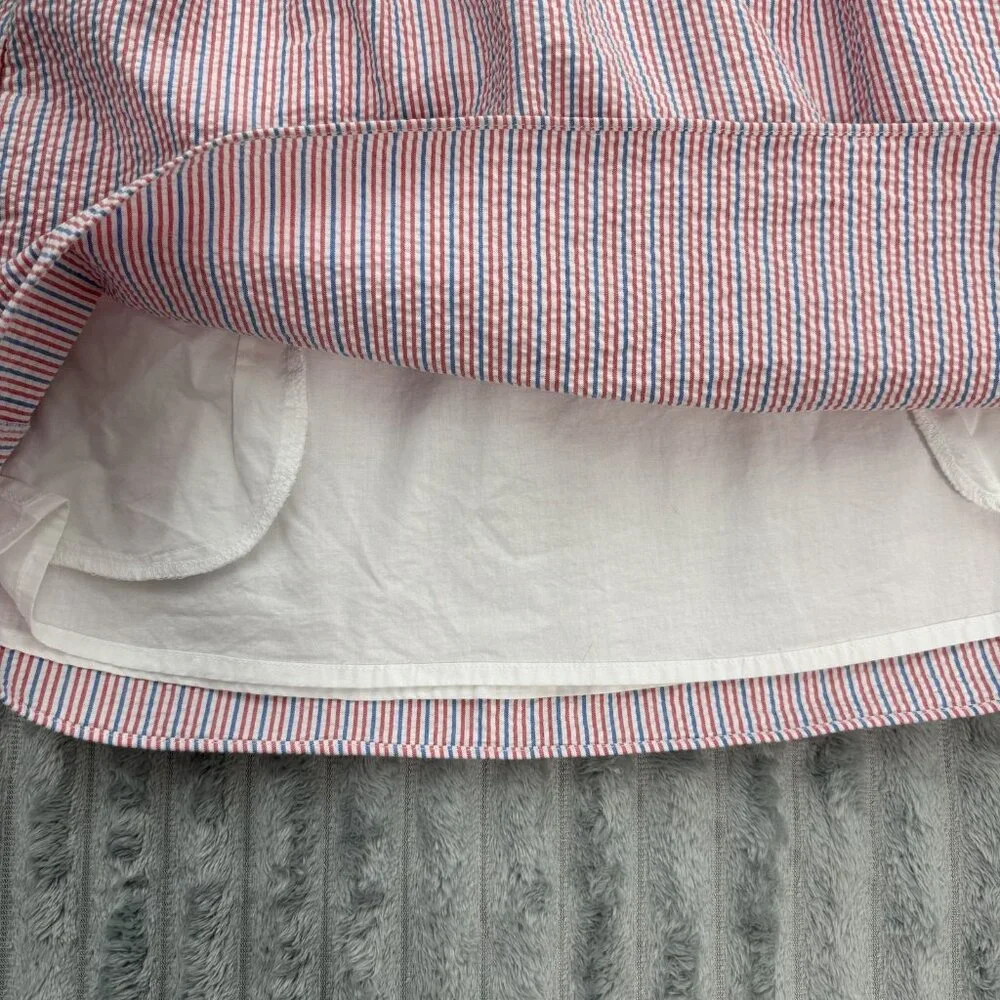 Lilly Pulitzer Esmeralda Ahoy Dress Womens S Preppy Seersucker Strapless Pockets - Picture 8 of 8